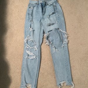 american eagle mom jeans